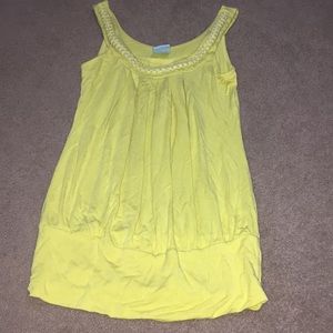Yellow tank top